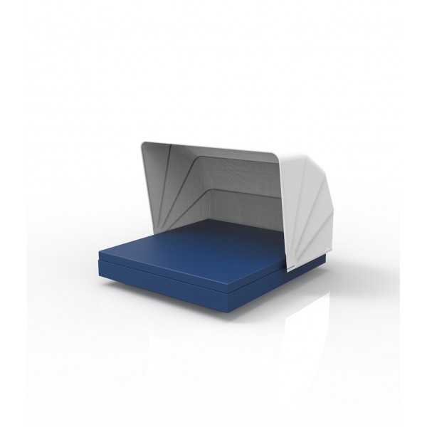 Blue Convertible Square Daybed with Sunshade