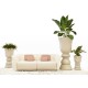 SUAVE SOFA Two-Seater Outdoor Fabric Modular Couch by VONDOM