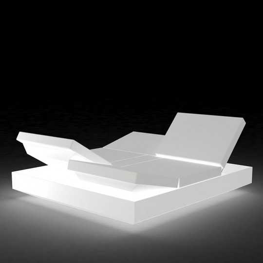 VELA DAYBED Carré Inclinable x4 Lumineux Blanc - VONDOM