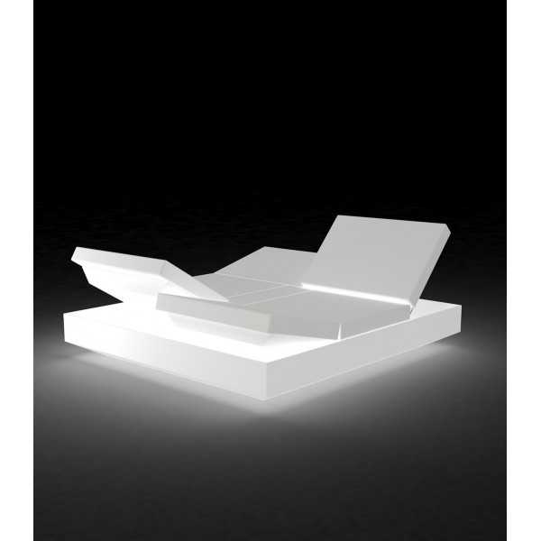 VELA DAYBED Square Reclining x4 White LED Light - VONDOM