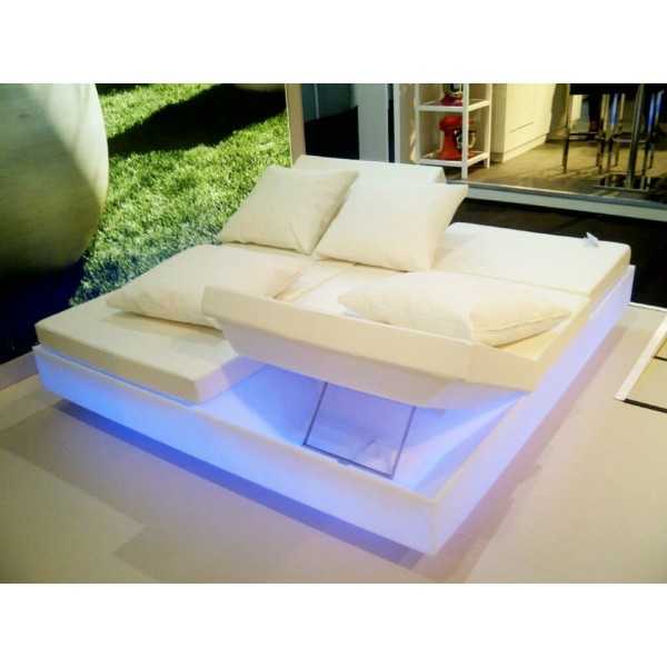 Light Up Vela Daybed with 4 Reclining Backrests RGB with Multicolor LED Light by Vondom