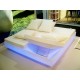 Illuminez vos soirees avec le Lit de Jardin Carre à Led Multicolores Vela Daybed Inclinable x4 RGB par Vondom