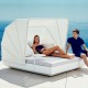 VELA DAYBED Carré Inclinable x4 Mat Parasol - VONDOM