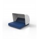 Blue Convertible Square Daybed with Sunshadeand 4 Backrests
