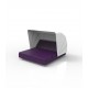 Colour Plum Chaise Longue with Hood Sun Protection et 4 Backrests