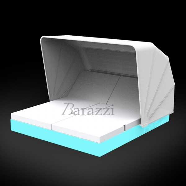 VELA DAYBED Carré Inclinable x4 Lumineux RGB Parasol - VONDOM