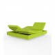 Outdoor Poolside Couch for 2 Vela Daybed by Vondom with 4 Reclining Backrests - Pistachio Color with Matt Finish