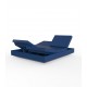 Chaise Longue de Piscine 2 places Vela Daybed 4 Dossiers Inclinables par Vondom - Bleu Mat