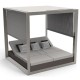 VELA DAYBED Matt Square Reclining x4 Canopy with Blinds - VONDOM