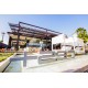 Chic Terrace with Double Deckchair and Parasol with integrated blinds