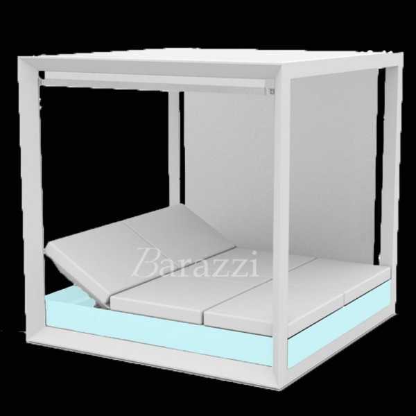 VELA DAYBED Carré Lumineux RGB Inclinable x4 Pergola avec Stores - VONDOM