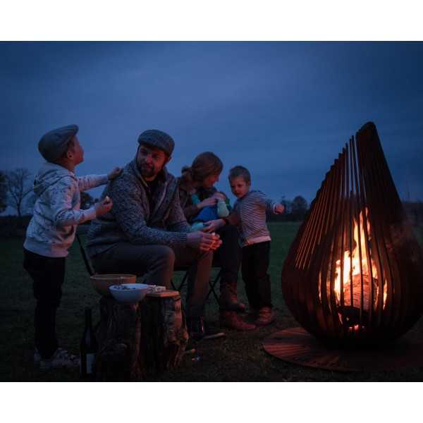 Outdoor Fireplace Dewdrop M Glowbus