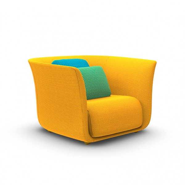 SUAVE Lounge Chair - Fauteuil Extérieur Tissu - VONDOM