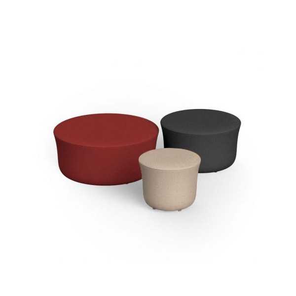 SUAVE OTTOMAN - Pouf Rond Extérieur Tissu - VONDOM