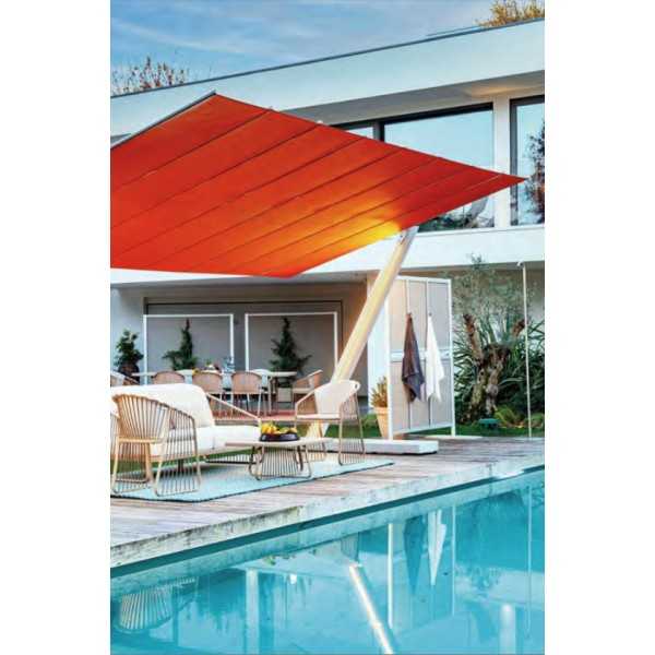 Flexy Zen Large Sun Umbrella with 2 side posts