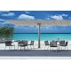 FLEXY TWIN Sun Umbrella with 2 sliding canopies Ideal Poolside and Terrace