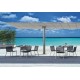 Parasol modulaire FLEXY TWIN avec 2 panneaux inclinables ideal Terrasse et Piscines