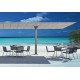 FLEXY TWIN Sun Umbrella with 2 sliding canopies Ideal Poolside and Terrace