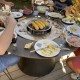 FUSION MEDIUM BOIS - Table extérieur avec barbecue intégré 8 places VULX