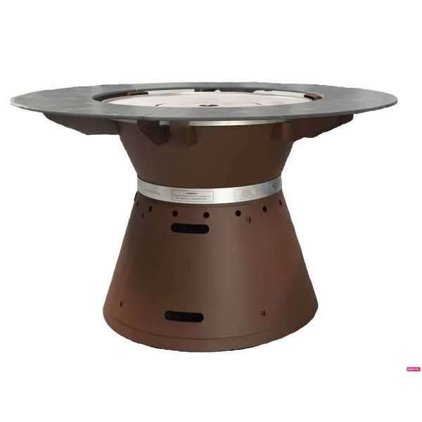 FUSION MEDIUM WOOD Outdoor table Barbecue Brazier Barbecue 8 place settings VULX