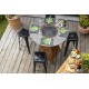 Outdoor bar table 4 seats Barbecue Brasero with grill MAGMA BOIS de VULX