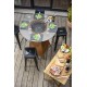MAGMA HIGH 4 place restaurant table with charcoal barbecue and integrated brazier in industrial style by VULX