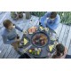 Fireplace of the VULX MAGMA 2-in-1 outdoor high table and brazier