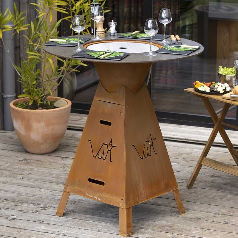 Industrial Bar Table Brazier Plancha 4, Magma Fire Pits