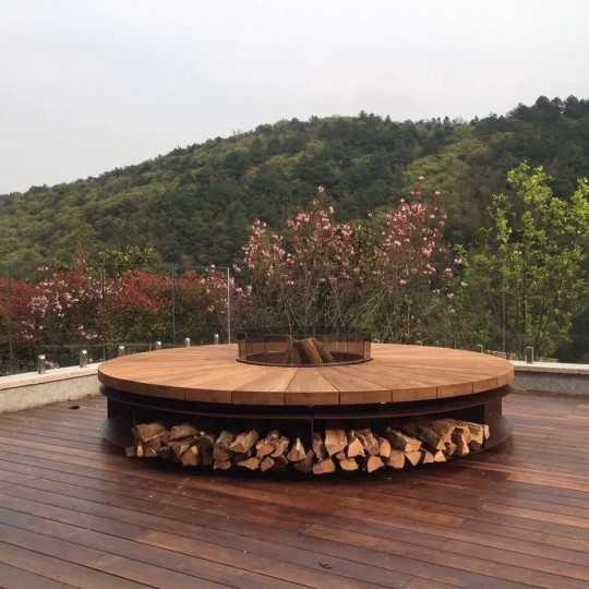 Chauffage Exterieur Terrasse à bois Design pas Cher