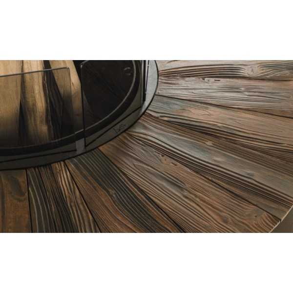 ZERO 300 Iron - Brasero Rond Large Finition Fer AK47 Design