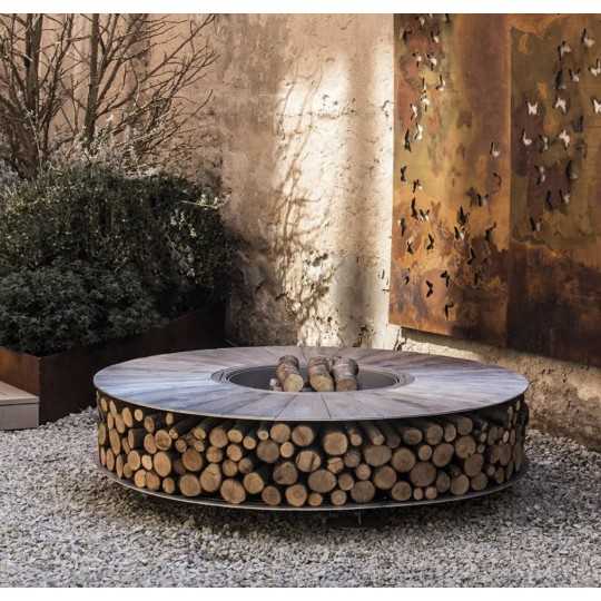 ZERO 300 Wood - Cheminée d'extérieur AK47 Design