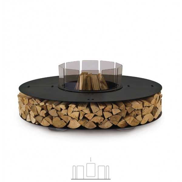 ZERO 200 - Outdoor Fire Pit Protective Cover Ø 200 - AK47