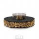 ZERO 300 Black - Outdoor Fire Pit in Black Ø 200 - AK47 Design