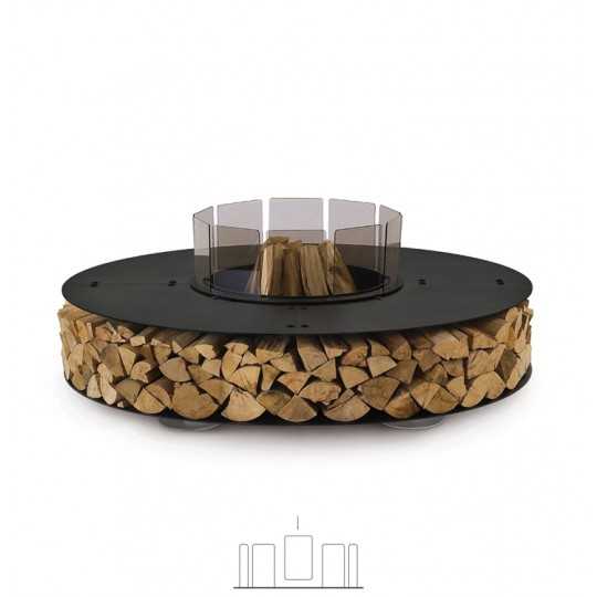 ZERO 150 Black - Outdoor Fire Pit AK47