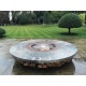 ERCOLE Rainforest Green Marble Outdoor Fire Pit 250cm diameter
