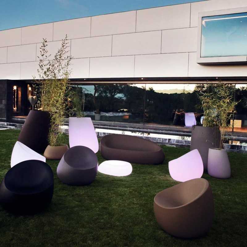 White LED Lighted Sofa STONE VONDOM