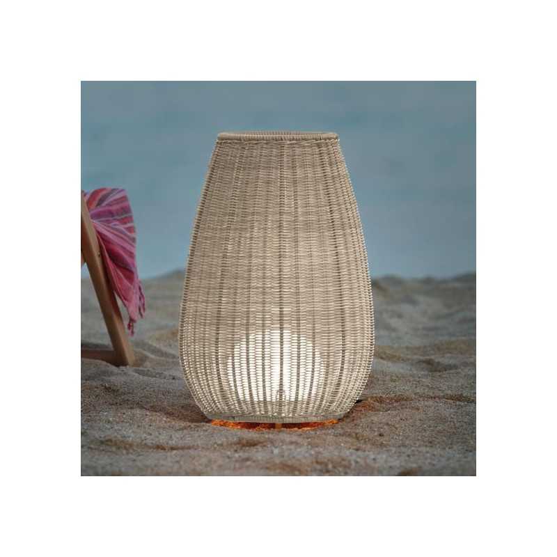 AMPHORA 01 Lampe À Poser Osier Intérieur Extérieur BOVER