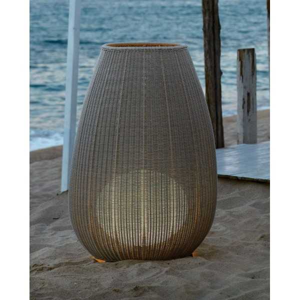 AMPHORA 02 - Lampe De Sol Osier pour Extérieur - BOVER