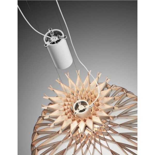 Dome 90 - LED Pendant Lamp In Beech Veneer