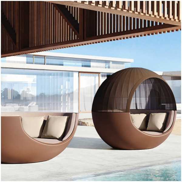 Lit de jardin Double ULM MOON DAYBED pour deux - Grand Transat Rond - Vondom