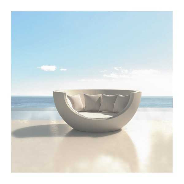 ULM MOON DAYBED Bright White - Rounded Deckchair XL - Vondom