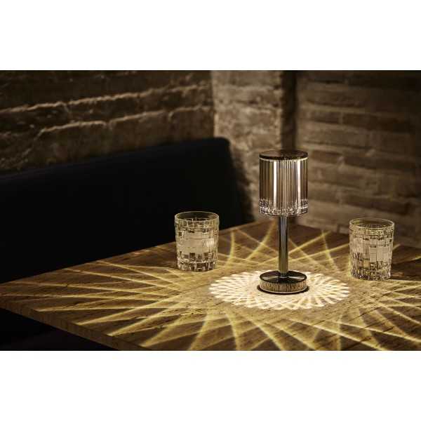 Lampe GATSBY cristal blanc - système LED RGBW