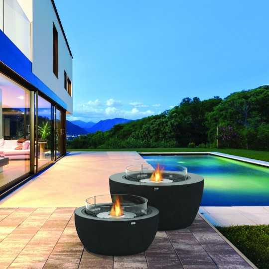 Pod 30 Bioethanol Fire Table - graphite