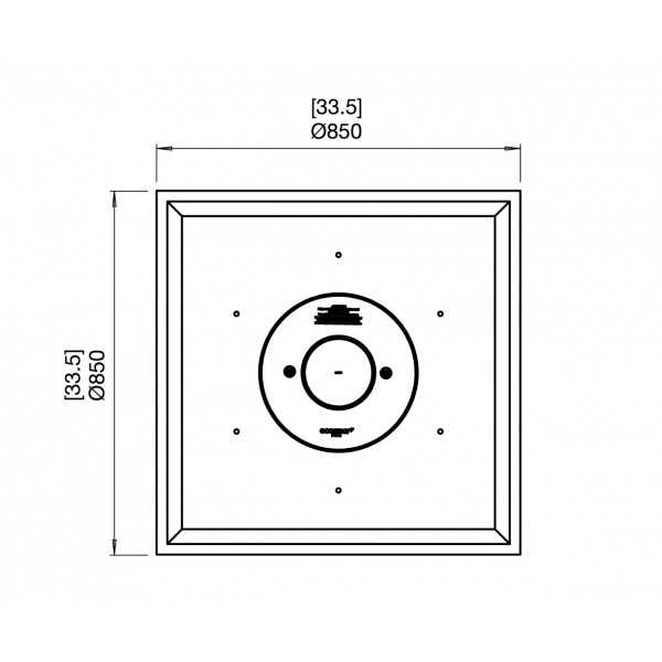 EcoSmart Fire Nova 850 dessin technique