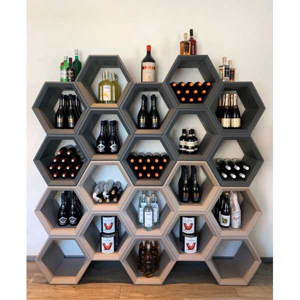 Hexa Bookshelf - Slide Design