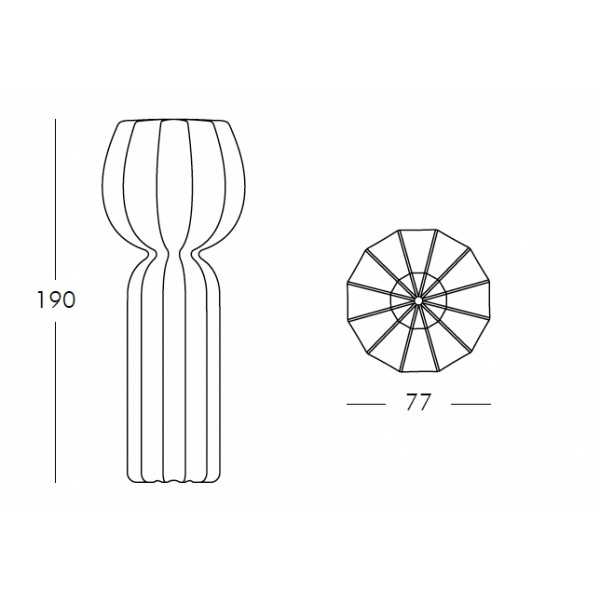 Cucun Lampe de Sol dessin technique