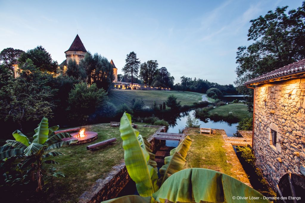 XXL giant brazier at the Domaine des Etangs