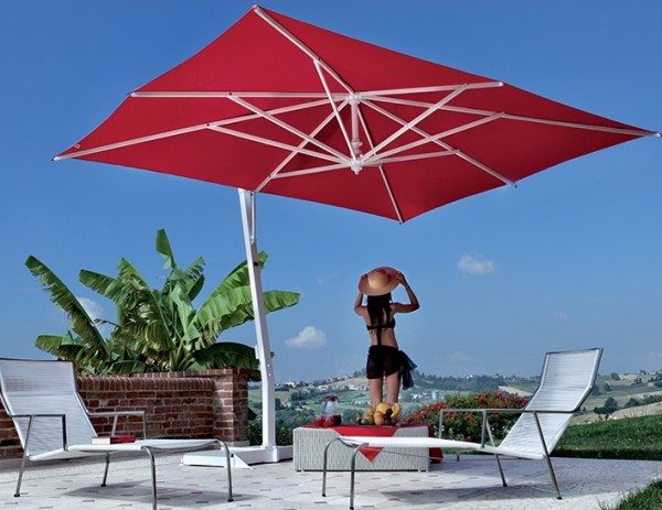 Round eccentric design parasol - CAPRI