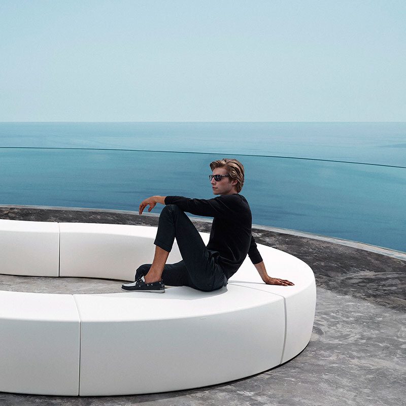 AND - curve bench matt - curved bench with matt finish - VONDOM