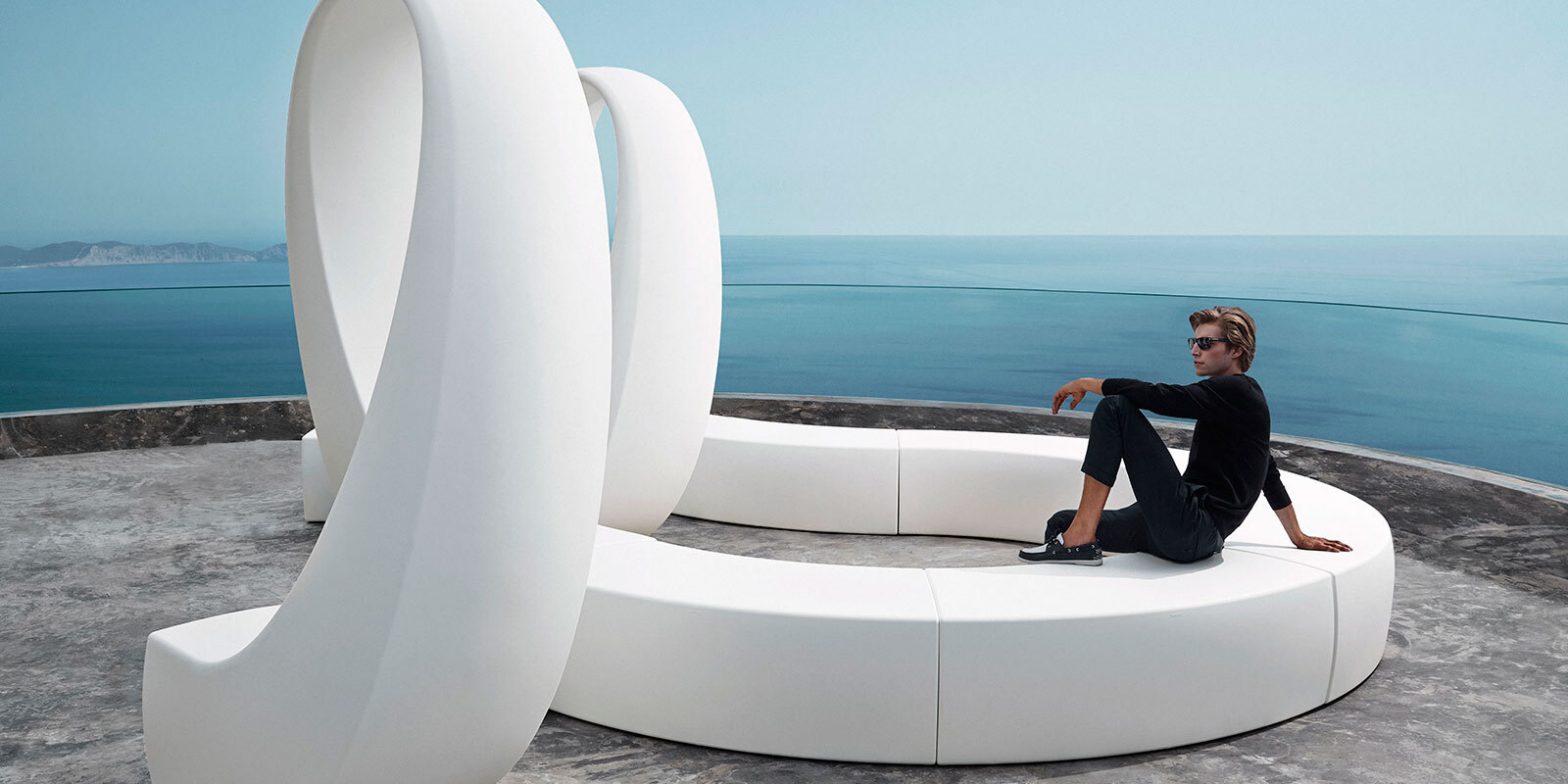 AND - banc modulable spirale design - VONDOM